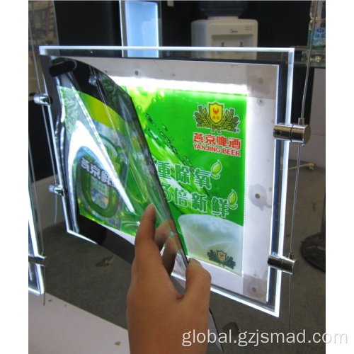 Restaurant Menu Board Slim Acrylic Advertising Light Boxes Factory